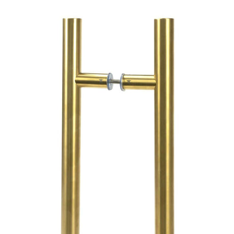 From The Anvil Door Furniture Aged Brass / Back to Back Fixing Pack From The Anvil - Aged Brass (316) 0.6m T Bar Handle B2B 32mm