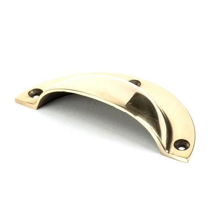 From The Anvil Cabinet Hardware Aged Brass / Cabinet Cup Pulls From The Anvil - Aged Brass 4" Plain Drawer Pull