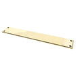 From The Anvil Door Furniture Aged Brass / Finger Plates / 425 x 65mm From The Anvil - Aged Brass 425mm Art Deco Fingerplate