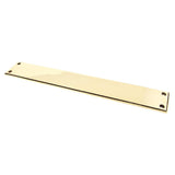 From The Anvil Door Furniture Aged Brass / Finger Plates / 425 x 65mm From The Anvil - Aged Brass 425mm Art Deco Fingerplate