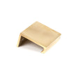 From The Anvil Cabinet Hardware Aged Brass / Edge Pull / 50mm From The Anvil - Aged Brass 50mm Plain Edge Pull