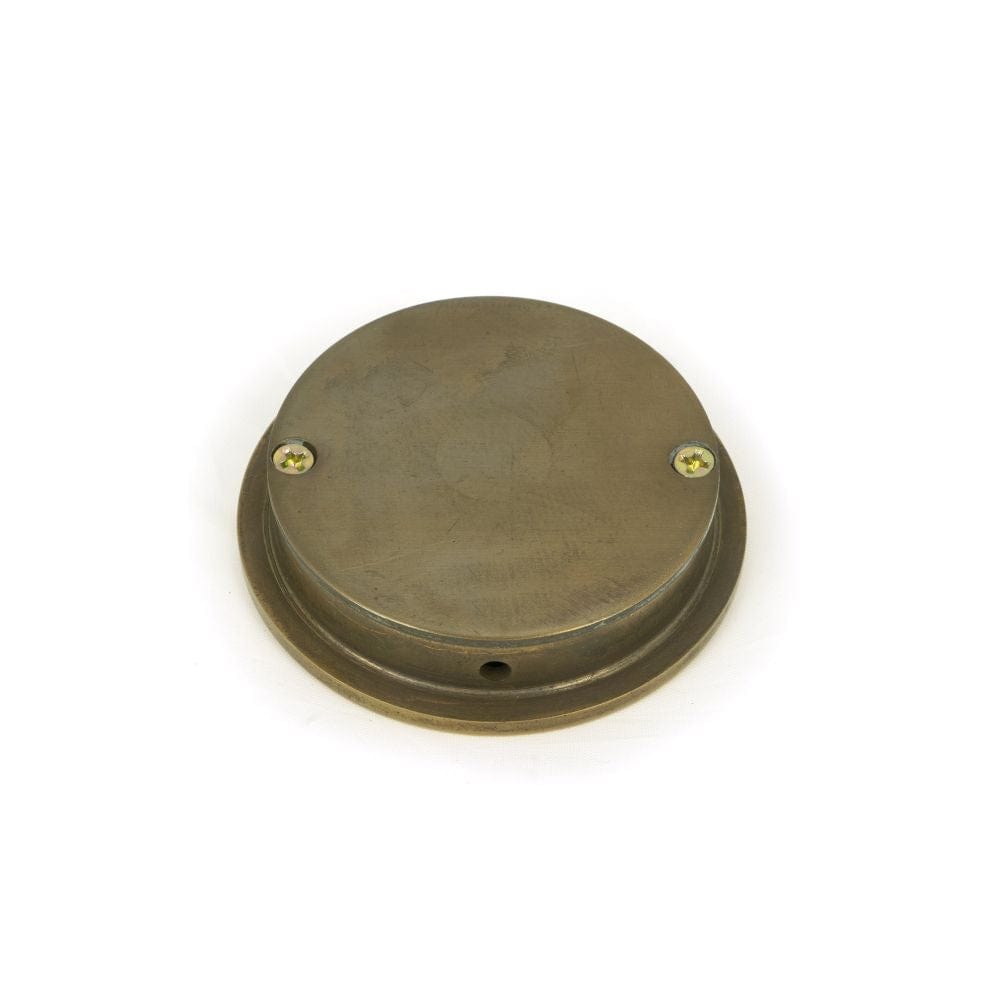 From The Anvil Door Furniture Aged Brass / Flush Handle / Round From The Anvil - Aged Brass 60mm Plain Round Pull