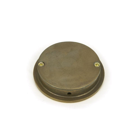 From The Anvil Door Furniture Aged Brass / Flush Handle / Round From The Anvil - Aged Brass 60mm Plain Round Pull