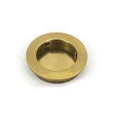 From The Anvil Door Furniture Aged Brass / Flush Handle / Round From The Anvil - Aged Brass 60mm Plain Round Pull