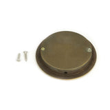 From The Anvil Door Furniture Aged Brass / Flush Handle / Round From The Anvil - Aged Brass 75mm Art Deco Round Pull