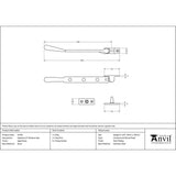 From The Anvil Window Furniture Aged Brass / 8"/200mm From The Anvil - Aged Brass 8" Newbury Stay