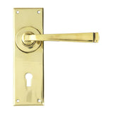 From The Anvil Door Furniture Aged Brass / Std. Lock Handles From The Anvil - Aged Brass Avon Lever Lock Set