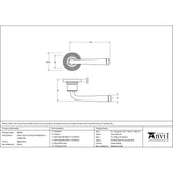 From The Anvil Door Furniture Aged Brass / Round Rose From The Anvil - Aged Brass Avon Round Lever on Rose Set (Beehive) - Unsprung
