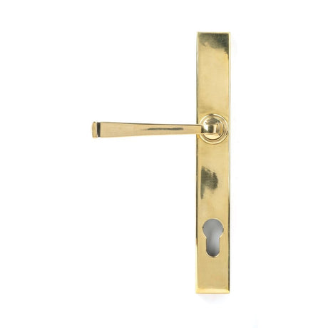From The Anvil Door Furniture Aged Brass / Multi Point Lock Set / 92mm c/c From The Anvil - Aged Brass Avon Slimline Lever Espag. Lock Set