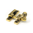 From The Anvil Window Furniture Aged Brass / Sash Window Quadrant Fasteners / Yes From The Anvil - Aged Brass Beehive Quadrant Fastener - Narrow