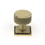 From The Anvil Cabinet Hardware Aged Brass / Cabinet Knobs / 25mm Dia. From The Anvil - Aged Brass Brompton Cabinet Knob - 25mm (Square)