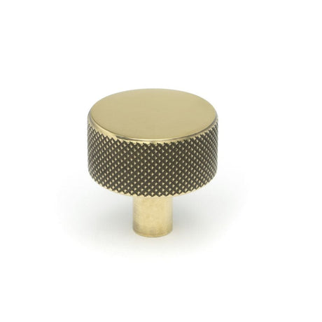 From The Anvil Cabinet Hardware Aged Brass / Cabinet Knobs / 32mm Dia. From The Anvil - Aged Brass Brompton Cabinet Knob - 32mm (No rose)
