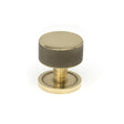 From The Anvil Cabinet Hardware Aged Brass / Cabinet Knobs / 32mm Dia. From The Anvil - Aged Brass Brompton Cabinet Knob - 32mm (Plain)