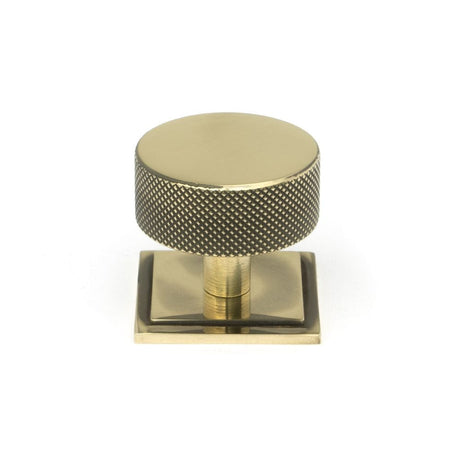 From The Anvil Cabinet Hardware Aged Brass / Cabinet Knobs / 38mm Dia. From The Anvil - Aged Brass Brompton Cabinet Knob - 38mm (Square)