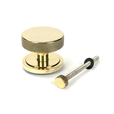 From The Anvil Door Furniture Aged Brass / Art Deco Centre Door Knob From The Anvil - Aged Brass Brompton Centre Door Knob (Art Deco)