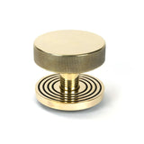 From The Anvil Door Furniture Aged Brass / Beehive Centre Door Knob From The Anvil - Aged Brass Brompton Centre Door Knob (Beehive)