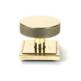 From The Anvil Door Furniture Aged Brass / Square Centre Door Knob From The Anvil - Aged Brass Brompton Centre Door Knob (Square)