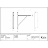 From The Anvil Accessories Aged Brass / Shelf Brackets / 314 x 250mm From The Anvil - Aged Brass Chalfont Shelf Bracket (314mm x 250mm)