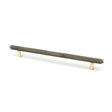 From The Anvil Cabinet Hardware Aged Brass / Cabinet Pull Handles / Large From The Anvil - Aged Brass Full Brompton Pull Handle - Large