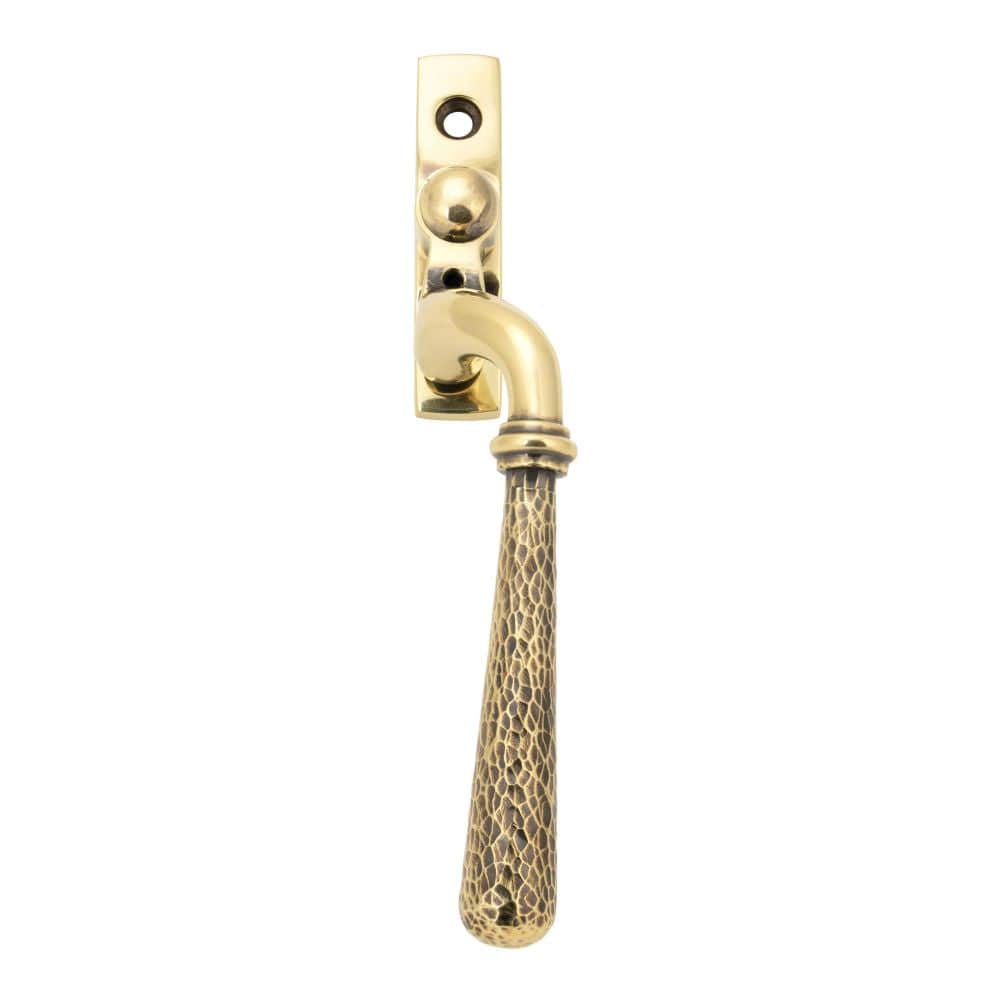 From The Anvil Window Furniture Aged Brass / Right Hand / Yes From The Anvil - Aged Brass Hammered Newbury Espag - RH