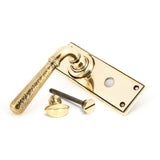 From The Anvil Door Furniture Aged Brass / Bathroom Lock Handles From The Anvil - Aged Brass Hammered Newbury Lever Bathroom Set