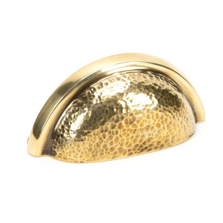 From The Anvil Cabinet Hardware Aged Brass / Cabinet Cup Pulls From The Anvil - Aged Brass Hammered Regency Concealed Drawer Pull