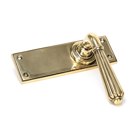 From The Anvil Door Furniture Aged Brass / Latch Handles From The Anvil - Aged Brass Hinton Lever Latch Set