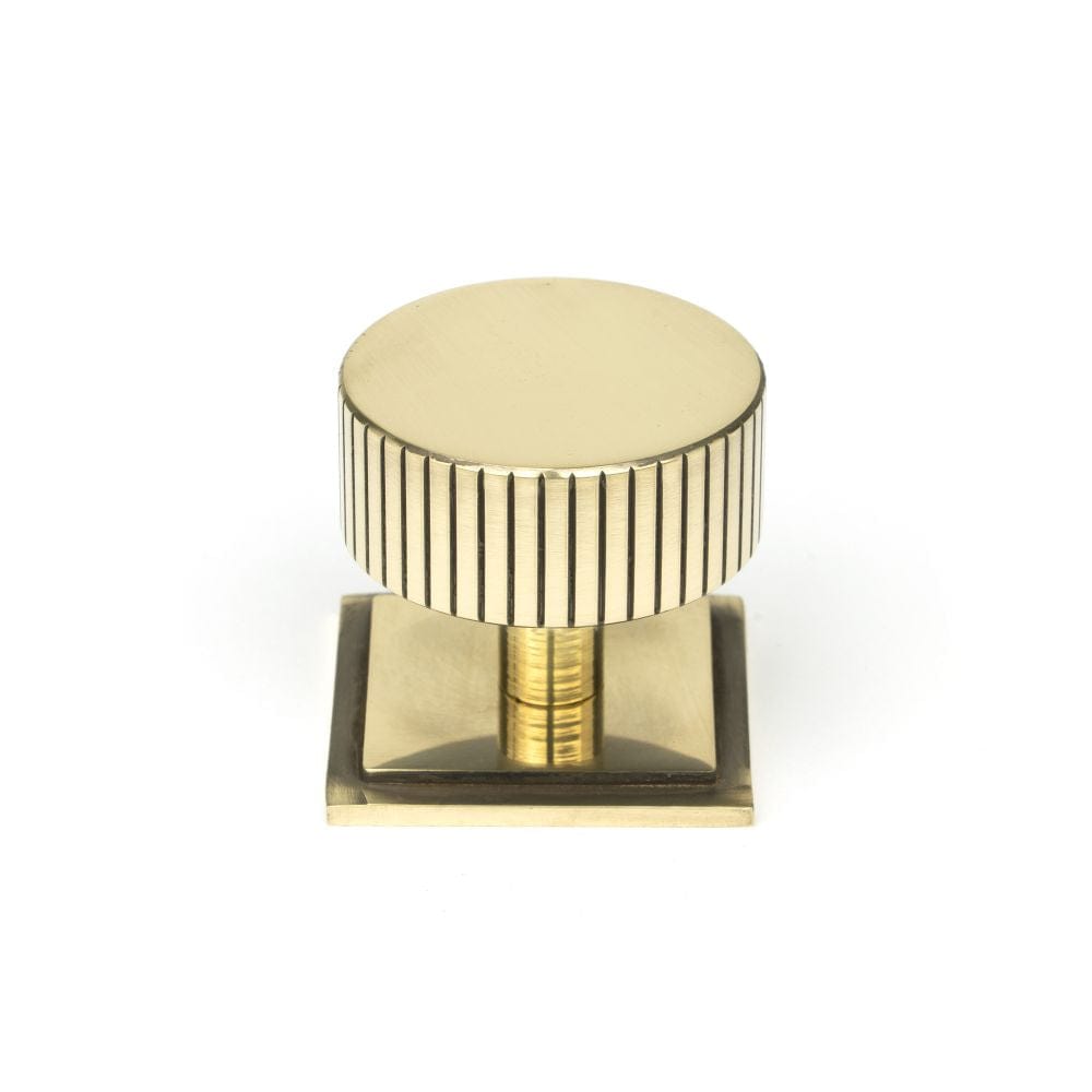 From The Anvil Cabinet Hardware Aged Brass / Cabinet Knobs / 38mm Dia. From The Anvil - Aged Brass Judd Cabinet Knob - 38mm (Square)