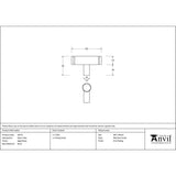 From The Anvil Cabinet Hardware Aged Brass / Cabinet T-Pulls From The Anvil - Aged Brass Kelso T-Bar