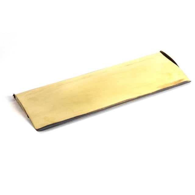 From The Anvil Door Furniture Aged Brass / Interior Letter Flap / 354 x 130mm From The Anvil - Aged Brass Large Letter Plate Cover