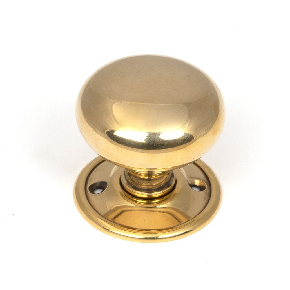 From The Anvil Door Furniture Aged Brass / Mortice/Rim Knobs From The Anvil - Aged Brass Mushroom Mortice/Rim Knob Set