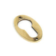 From The Anvil Door Furniture Aged Brass / Euro Profile Escutcheons From The Anvil - Aged Brass Oval Euro Escutcheon