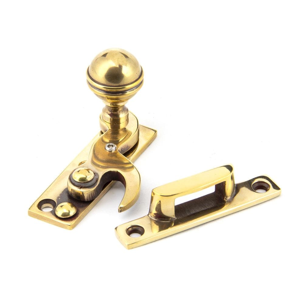 From The Anvil Window Furniture Aged Brass / Sash Window Hook Fasteners / Yes From The Anvil - Aged Brass Prestbury Sash Hook Fastener