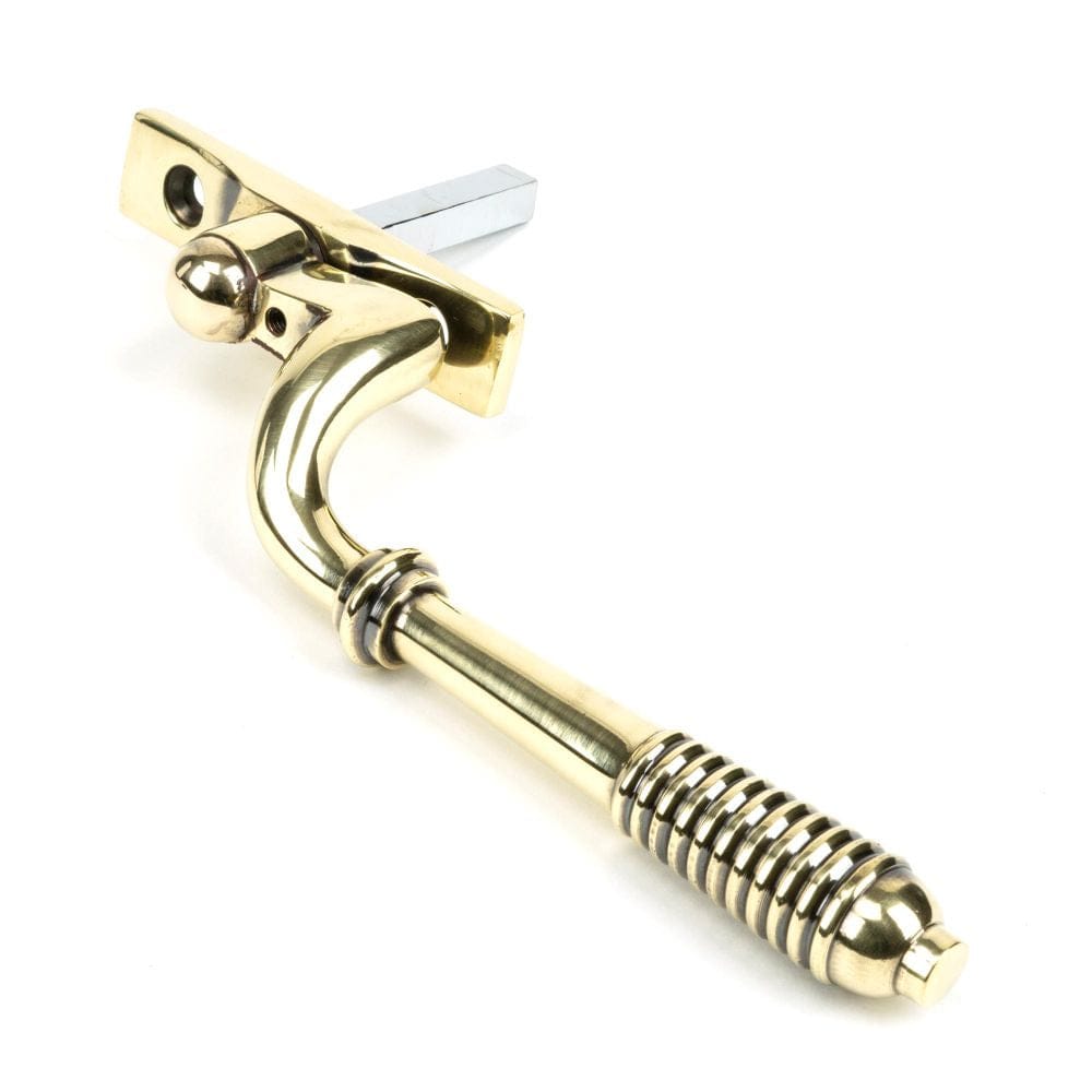 From The Anvil Window Furniture Aged Brass / Left Hand / Yes From The Anvil - Aged Brass Reeded Espag - LH