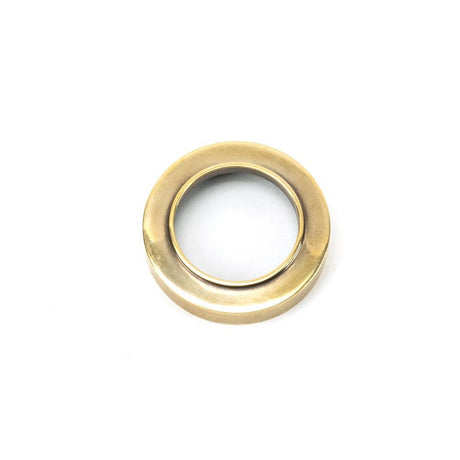 From The Anvil Door Furniture Aged Brass / Mortice Key Profile Escutcheons From The Anvil - Aged Brass Round Escutcheon (Plain)