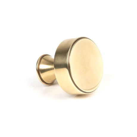 From The Anvil Cabinet Hardware Aged Brass / Cabinet Knobs / 32mm Dia. From The Anvil - Aged Brass Scully Cabinet Knob - 32mm