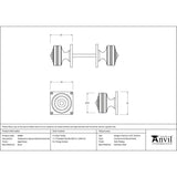 From The Anvil Door Furniture Aged Brass / Mortice Knobs From The Anvil - Aged Brass Tewkesbury Square Mortice Knob Set