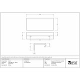 From The Anvil Cabinet Hardware Aged Bronze / Edge Pull / 100mm From The Anvil - Aged Bronze 100mm Plain Edge Pull