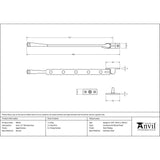 From The Anvil Window Furniture Aged Bronze / 12"/300mm From The Anvil - Aged Bronze 12" Avon Stay