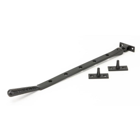 From The Anvil Window Furniture Aged Bronze / 12"/300mm From The Anvil - Aged Bronze 12" Hammered Newbury Stay