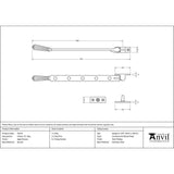 From The Anvil Window Furniture Aged Bronze / 12"/300mm From The Anvil - Aged Bronze 12" Hinton Stay