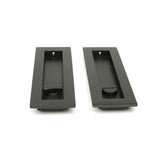 From The Anvil Door Furniture Aged Bronze / Rectangular Flush Pull (Privacy) / Rectangular From The Anvil - Aged Bronze 175mm Plain Rectangular Pull - Privacy Set