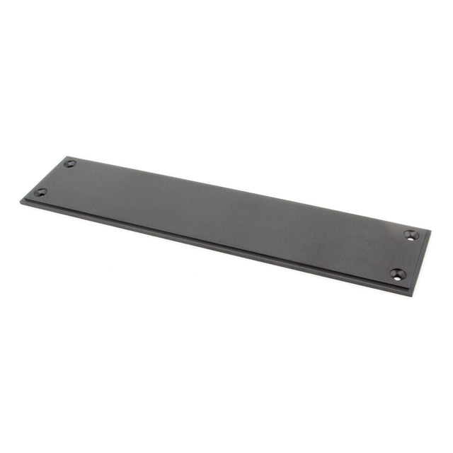 From The Anvil Door Furniture Aged Bronze / Finger Plates / 300 x 65mm From The Anvil - Aged Bronze 300mm Art Deco Fingerplate