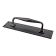 From The Anvil Door Furniture Aged Bronze / Pull Handle (Backplate) From The Anvil - Aged Bronze 300mm Art Deco Pull Handle on Backplate