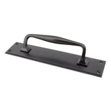 From The Anvil Door Furniture Aged Bronze / Pull Handle (Backplate) From The Anvil - Aged Bronze 300mm Art Deco Pull Handle on Backplate