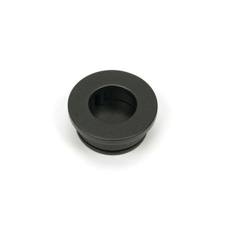 From The Anvil Door Furniture Aged Bronze / Door Edge Pull / Round From The Anvil - Aged Bronze 34mm Round Finger Edge Pull