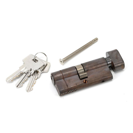 From The Anvil Locks & Latches Aged Bronze / Euro Cylinder & Turn / 35 x 35mm From The Anvil - Aged Bronze 35/35 5pin Euro Cylinder/Thumbturn KA