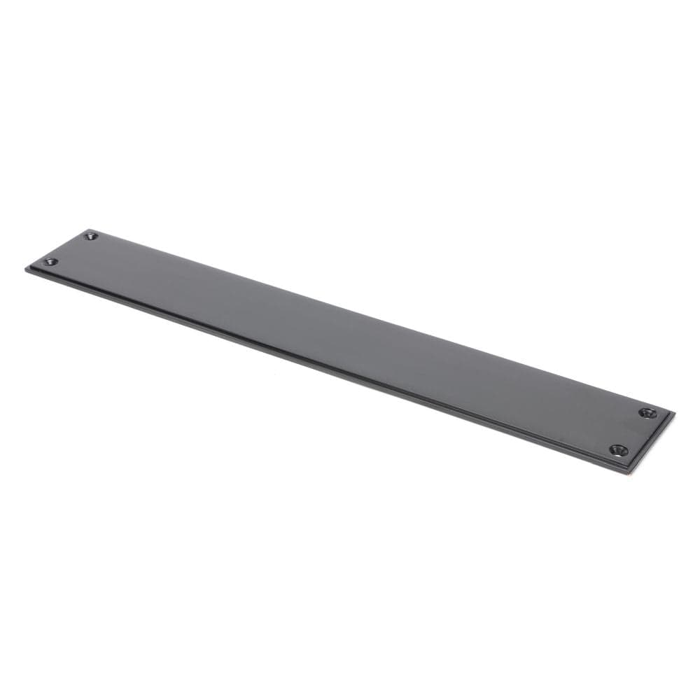 From The Anvil Door Furniture Aged Bronze / Finger Plates / 425 x 65mm From The Anvil - Aged Bronze 425mm Art Deco Fingerplate
