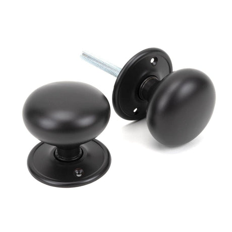 From The Anvil Door Furniture Aged Bronze / Mortice/Rim Knobs From The Anvil - Aged Bronze 57mm Mushroom Mortice/Rim Knob Set
