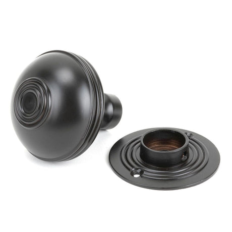 From The Anvil Door Furniture Aged Bronze / Mortice/Rim Knobs From The Anvil - Aged Bronze 63mm Prestbury Mortice/Rim Knob Set